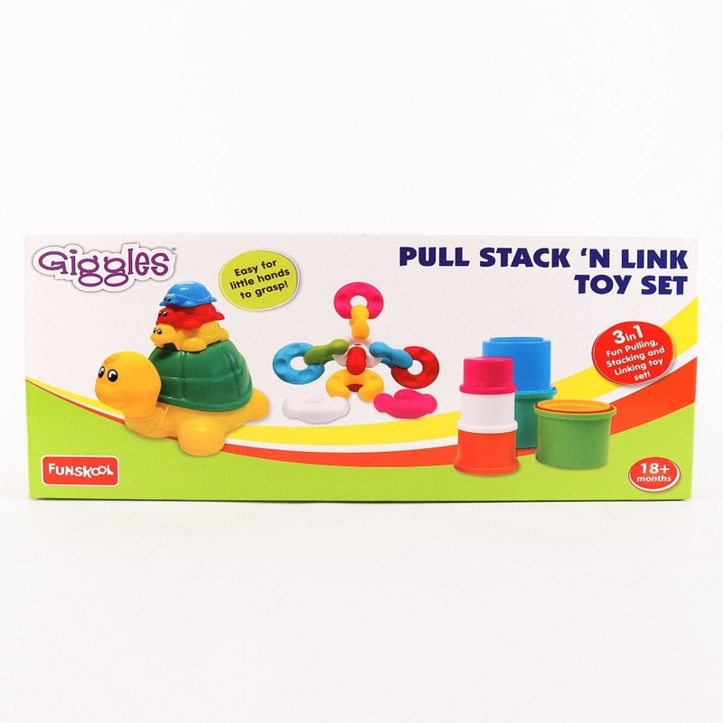 Giggles Pull Stack ‘N Link Toy Set