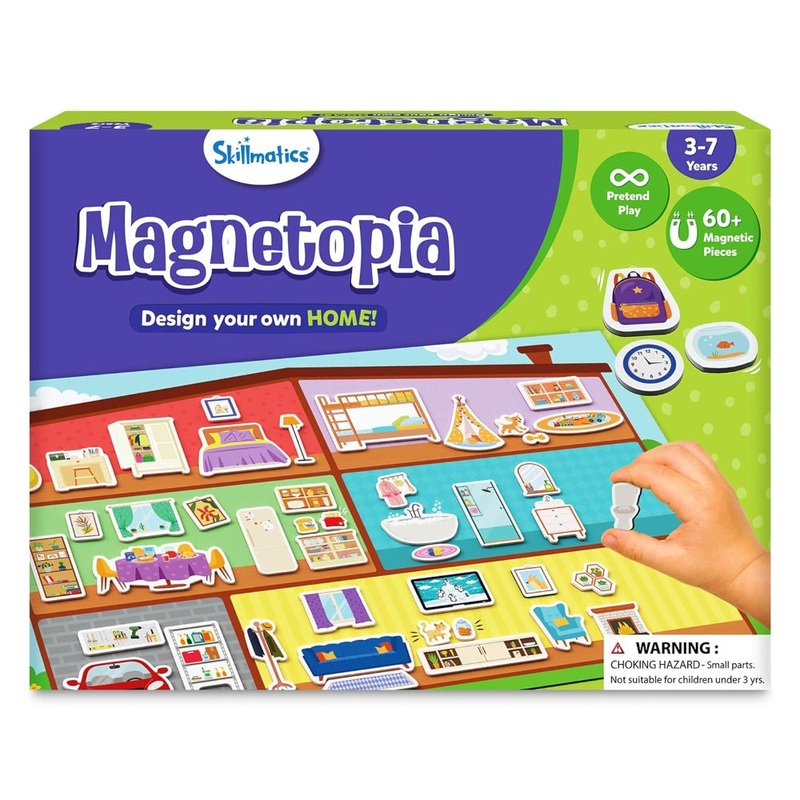 Skillmatics Magnetopia Design Your Home! – Interactive Pretend Play Set