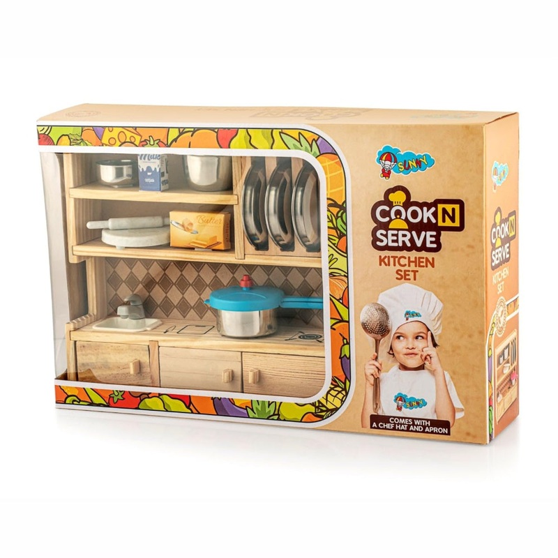 Sunny Cook & Serve Kitchen Playset -Multi Color