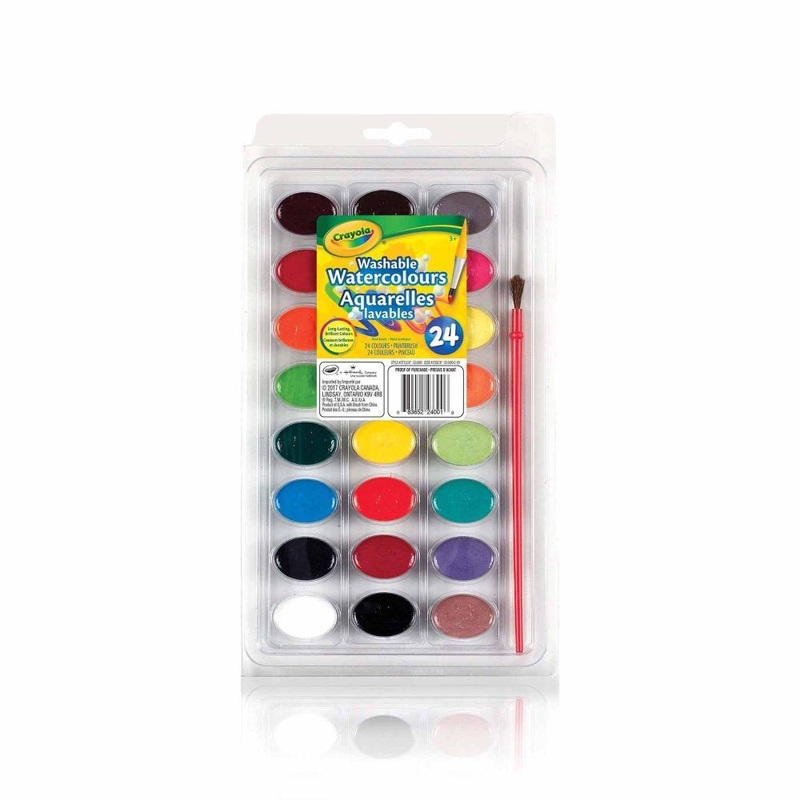 Crayola Washable Watercolour Paints, 24 Count