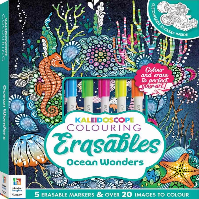 Kaleidoscope Colouring Erasables Ocean Wonders
