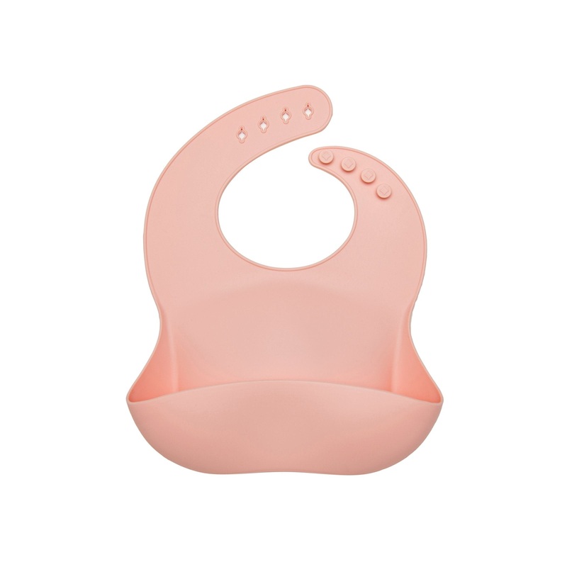 Silicone Bib – Pink Quartz