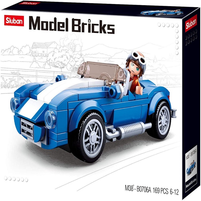 Sluban M38-B0706A Model Bricks-Cobra GT40 Car (169 Pieces)