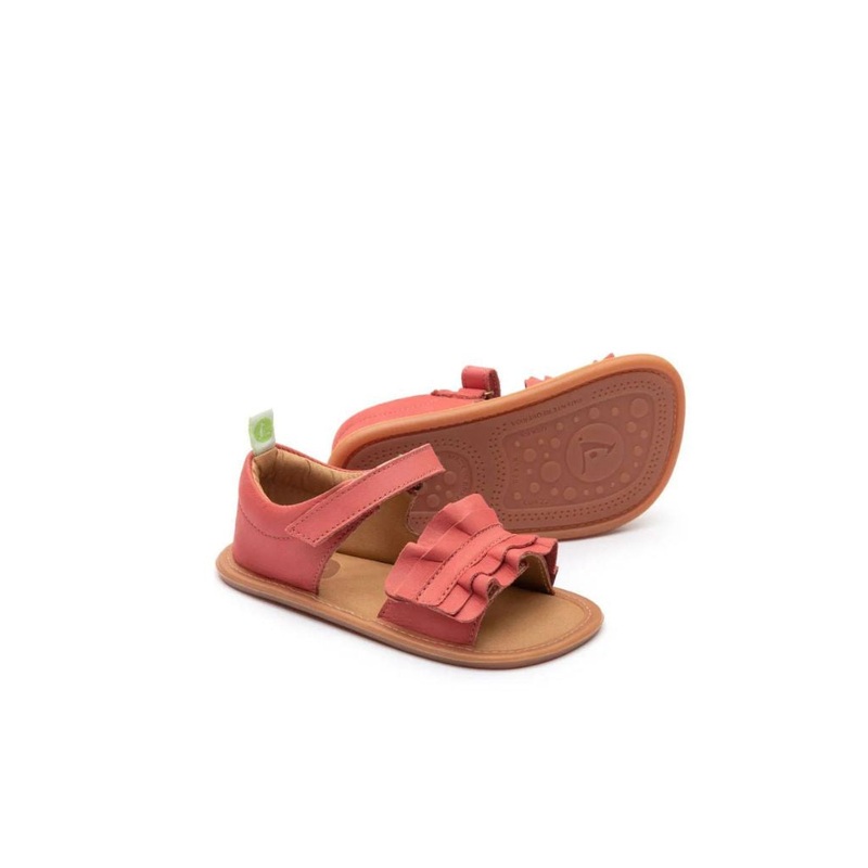 Tip Toey Joey Toddler Sandal Ruffy – Coral Matte