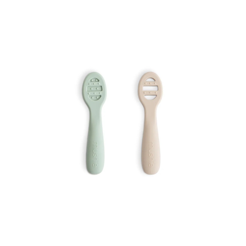 Mushie First Feeding Baby Spoons 2-Pack