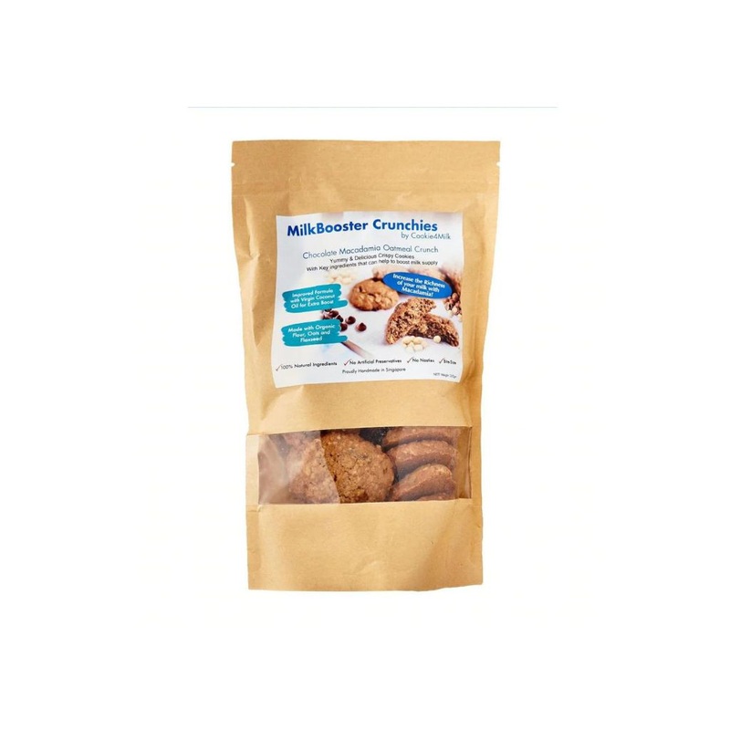 Cookie4milk Milkbooster Crunchies – Macadamia Chocolate (250g)