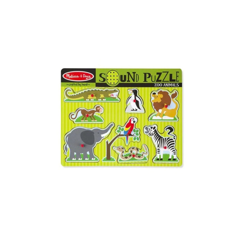 Melissa & Doug Sound Puzzle 8pcs – Zoo