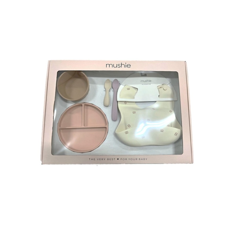 Mushie First Feeding Gift Set (Girl)