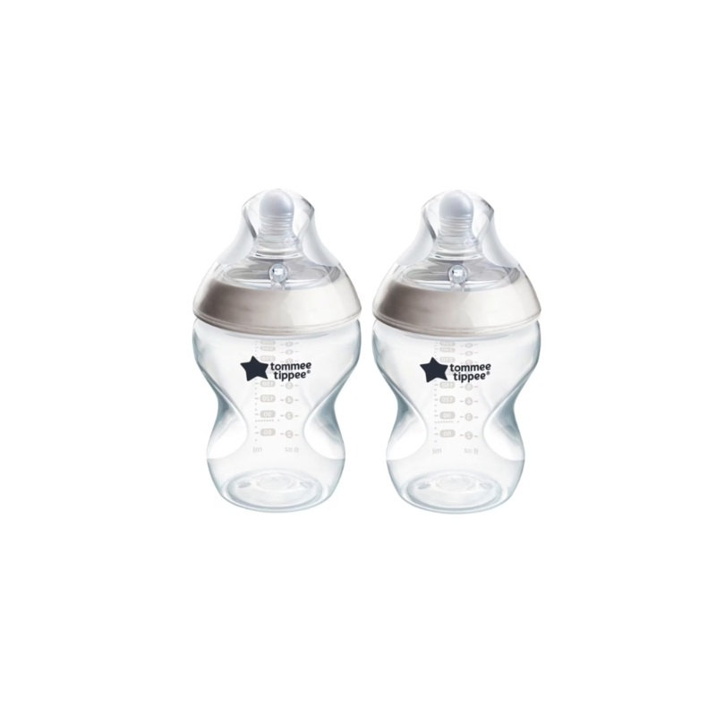 Tommee Tippee Natural Start PP Bottle with M Soft Teat 260ml (2 Pack)