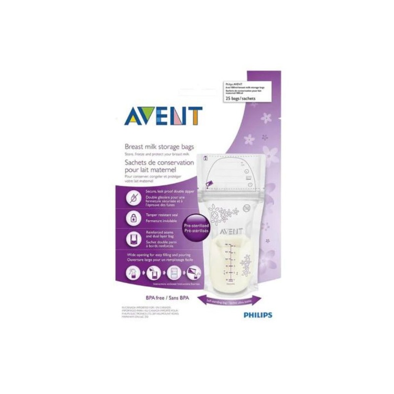 Avent Breast Milk Storage Bags – 25 Bags