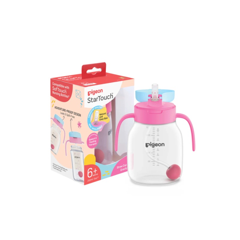 Pigeon StarTouch Straw Cup with Gravity Ball (250ml)