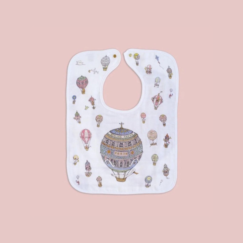 Atelier Choux Large Bib – Gold Snaps
