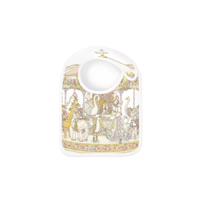 Atelier Choux Satin Bib Carousel Pink