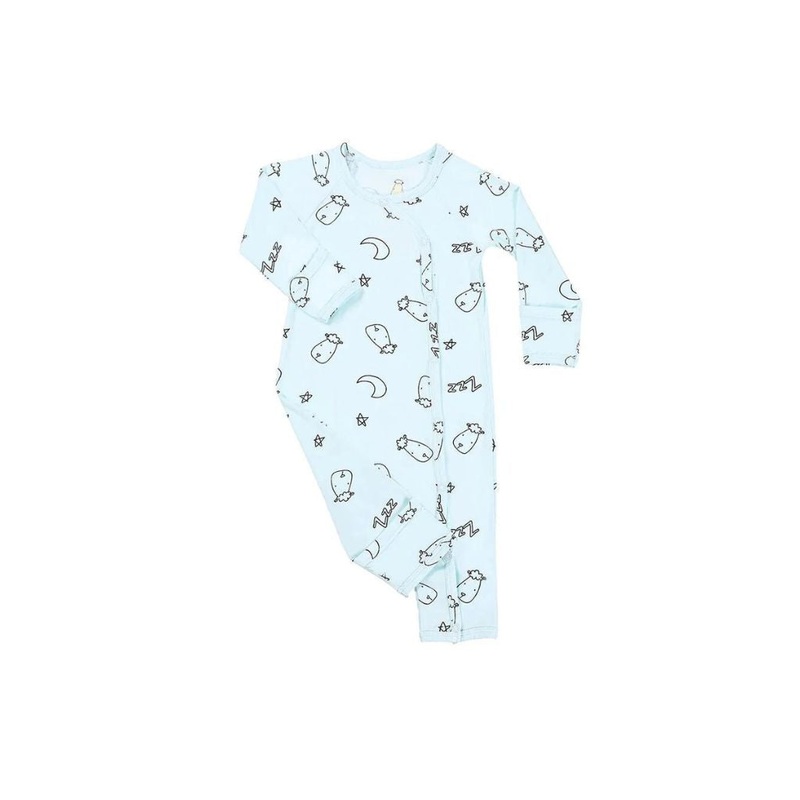Baa Baa Sheepz Romper Side Snap Sweet Dreams Baa Baa – Blue