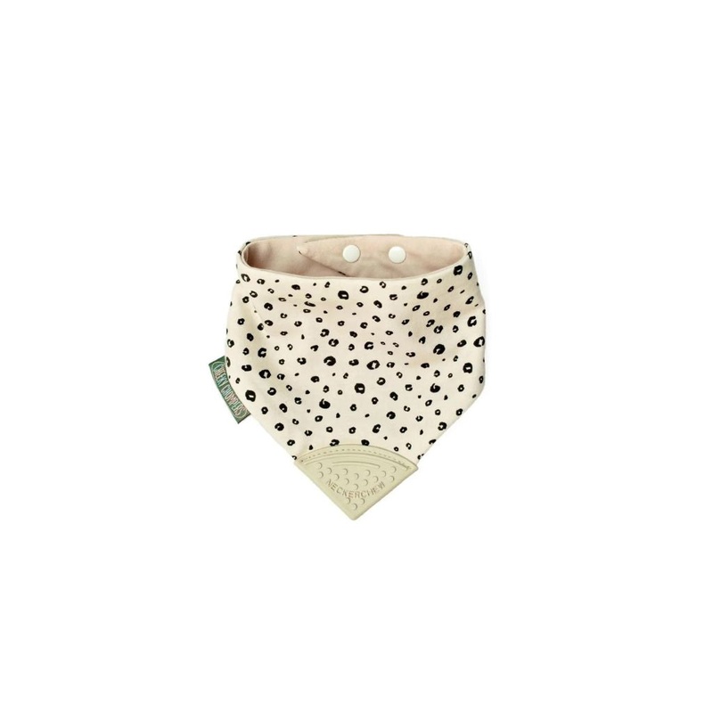 Cheeky Chompers Leopard Spot Neckerchew – Teething Dribble Bib
