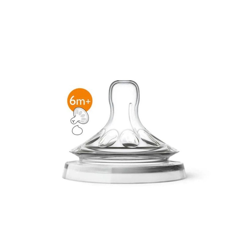 Avent Natural Teats 2 Pack Thick Feed Flow – 6 Months+