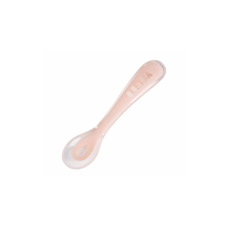 Beaba 2nd Stage Soft Silicone Spoon (Nude)