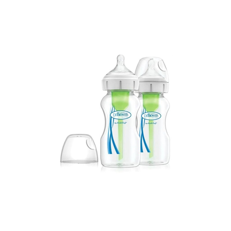 Dr Brown’s Glass Wide Neck “Options+” 270ml Bottle – 2pack