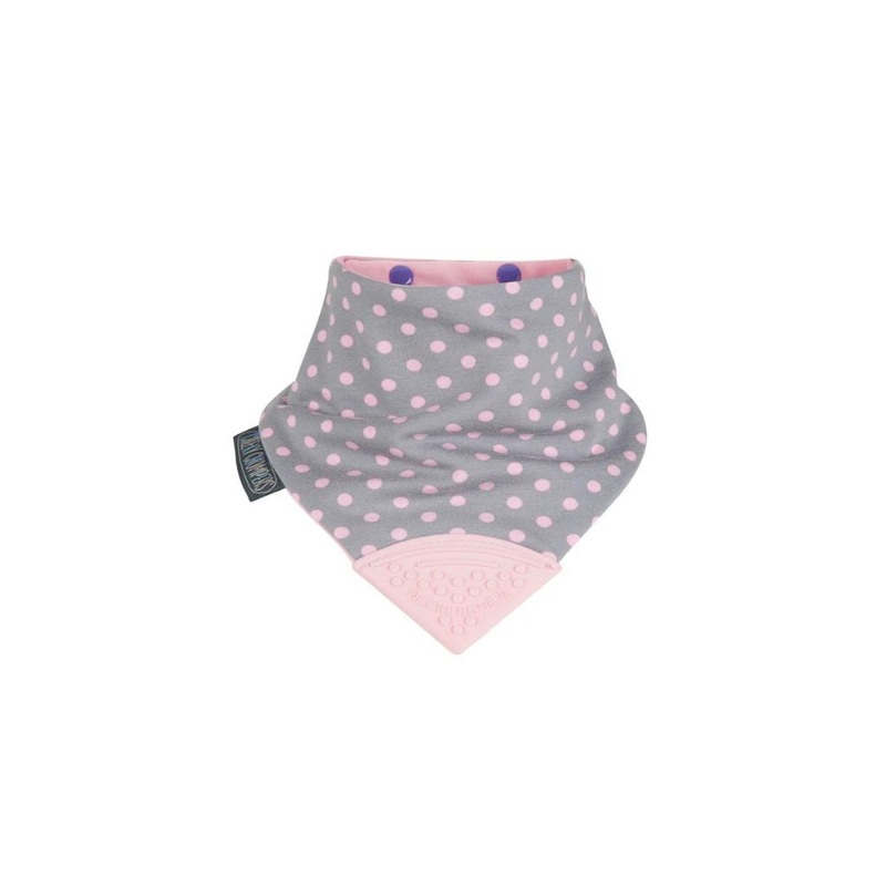 Cheeky Chompers Neckerchew (Polka Dot Pink)