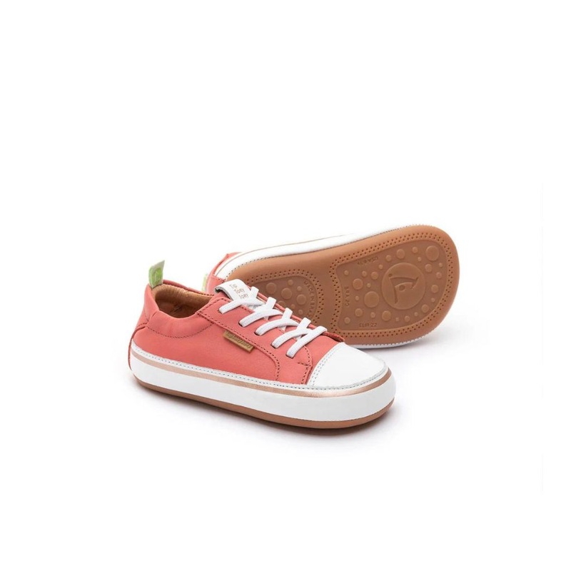 Tip Toey Joey Toddler Sneakers Funky – Coral/Matte White