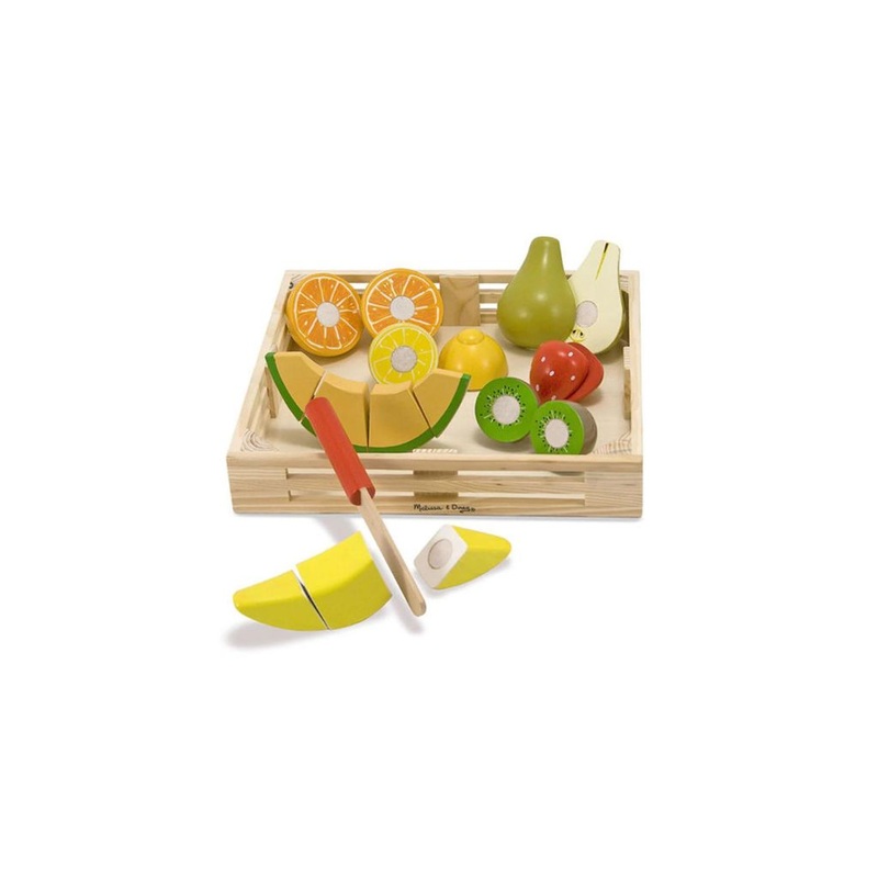 Melissa & Doug Wooden Play Food – Cutting Fruit
