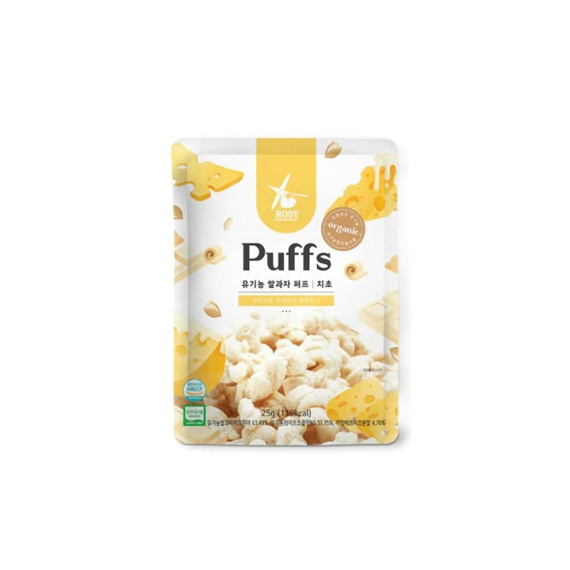 Rosy Organic Rice Puffs – Cheese Choco 25g