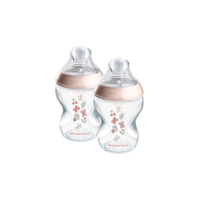 Tommee Tippee Natural Start Decor PP Bottle with M Teat 260ml (2 Pack)