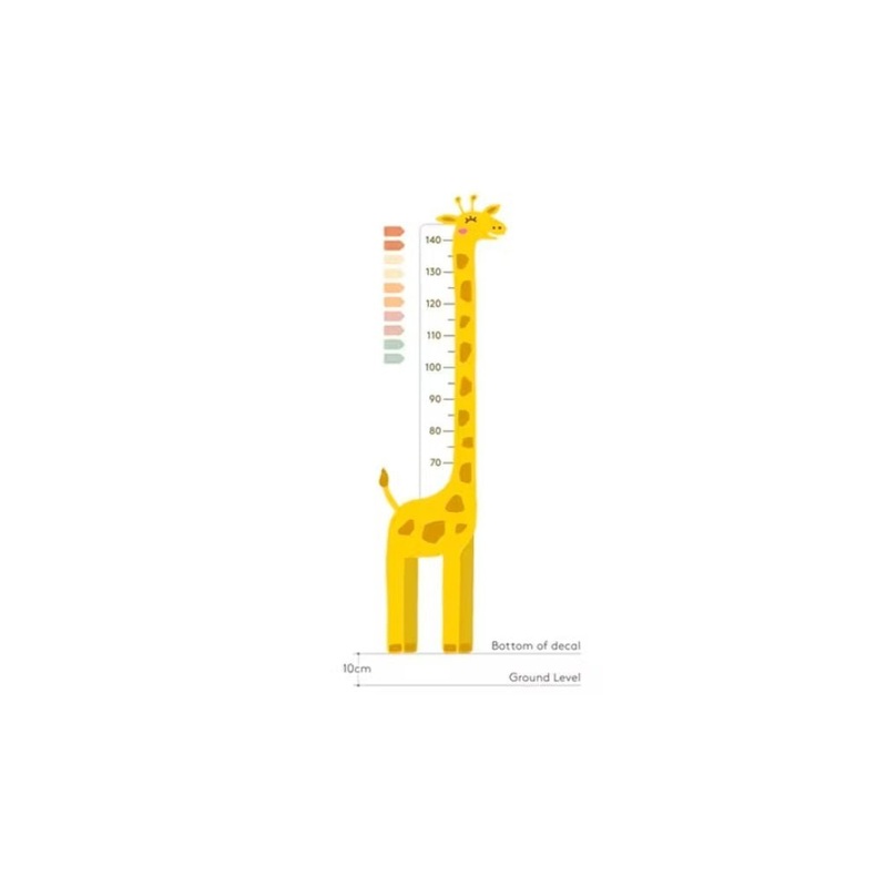 Urban Li’l Giraffe Height Chart Fabric Decal