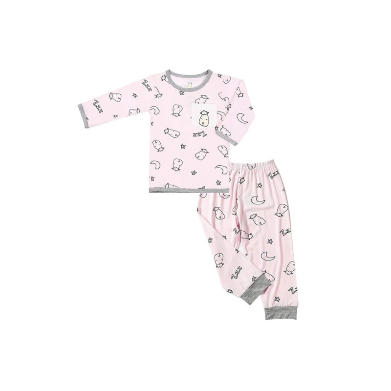 Baa Baa Sheepz Pyjamas Set Sweet Dreams Baa Baa – Pink