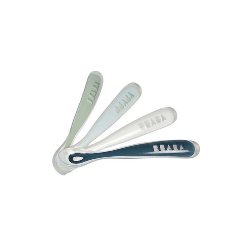 Beaba 1st Stage Silicone Spoons 4M+ (4 Pack)