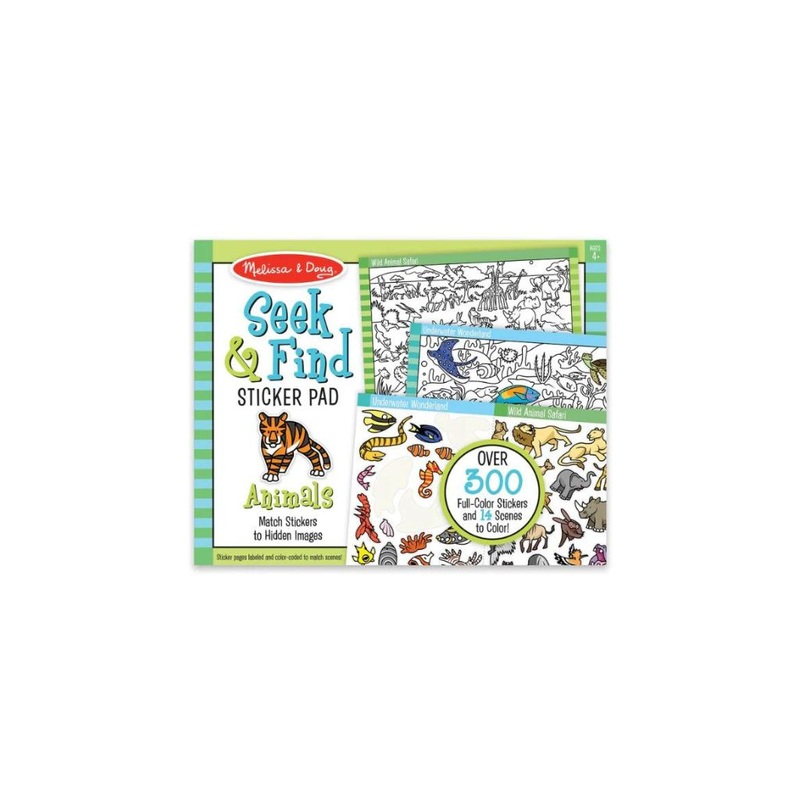 Melissa & Doug Seek & Find Sticker Pad- Animal 4 years+