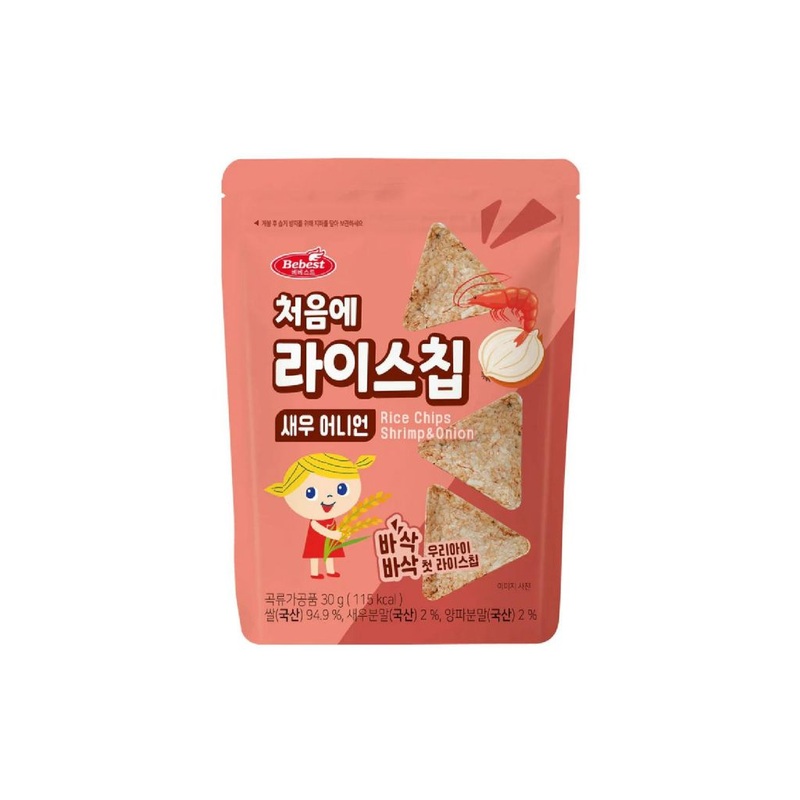 Bebest Kids Rice Chips – Shrimp & Onion