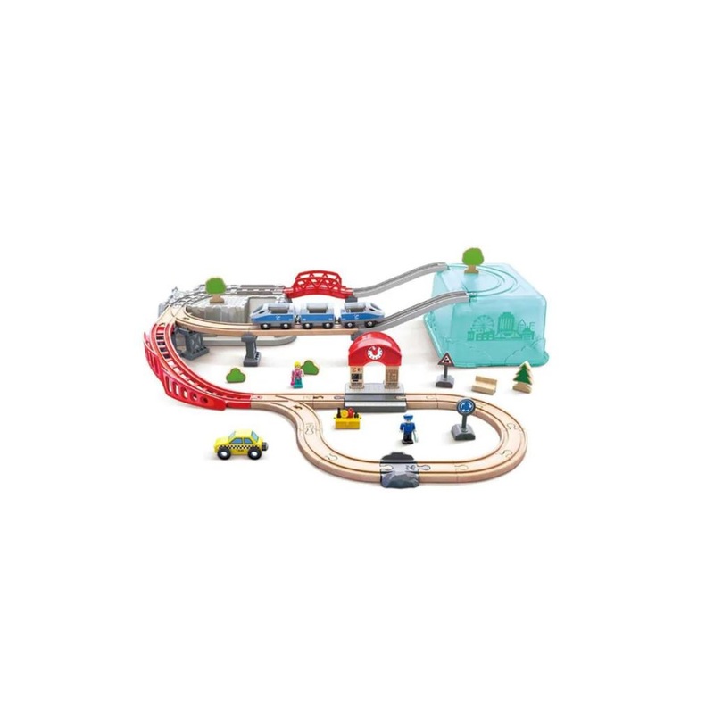 Hape Boxed City Railway Set with a Bullet Train