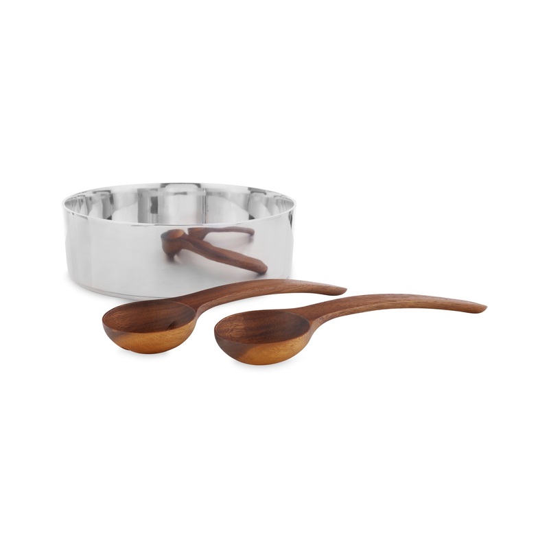 Oblong Nest Salad Bowl w/ Servers