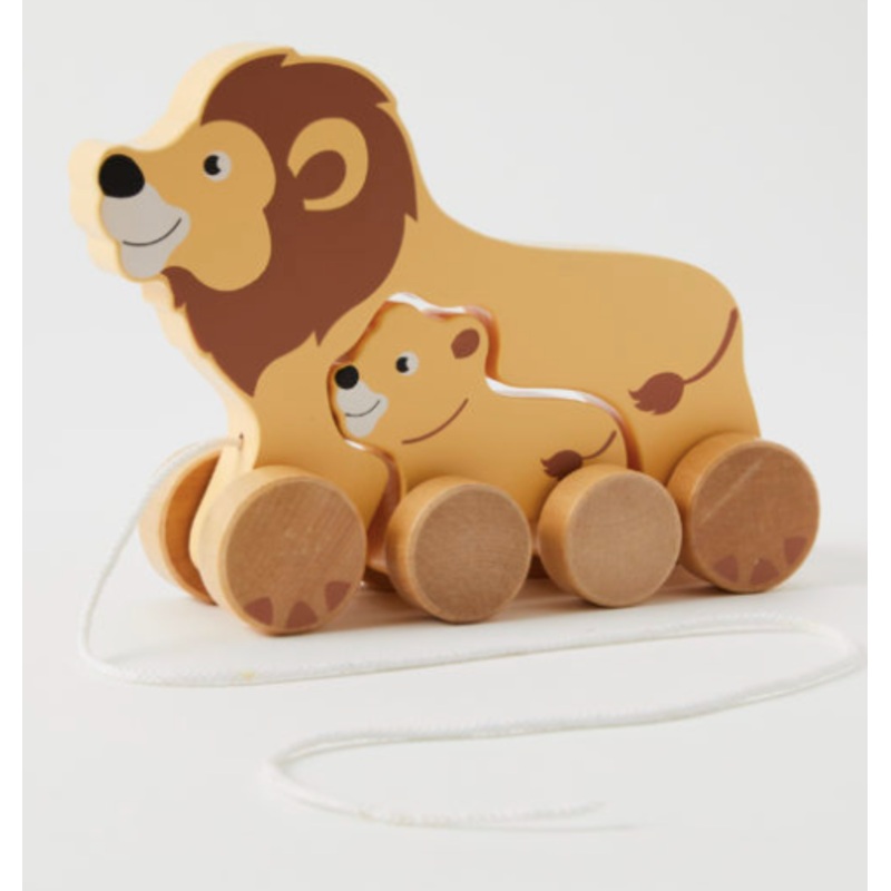 Pull Along Lion & Baby