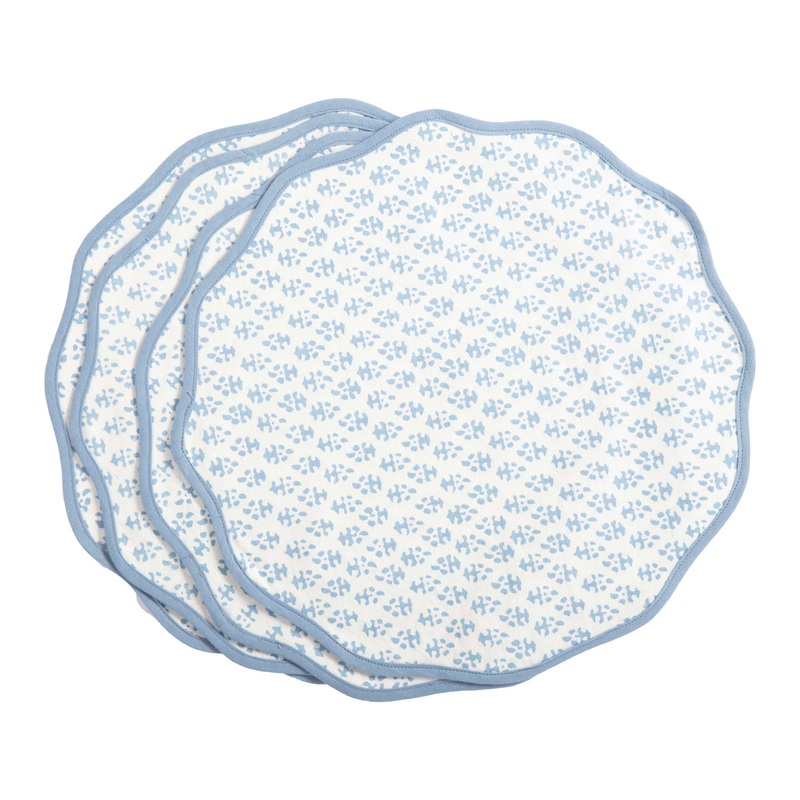 Batik Placemats Blue, Set of 4