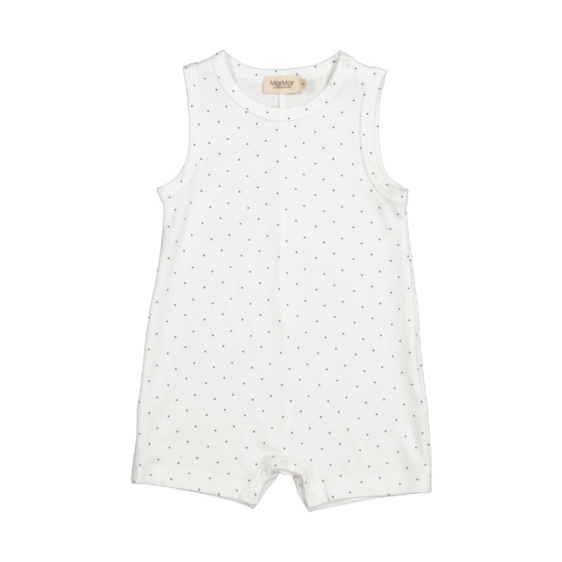 marmar copenhagen rie baby romper blue dot