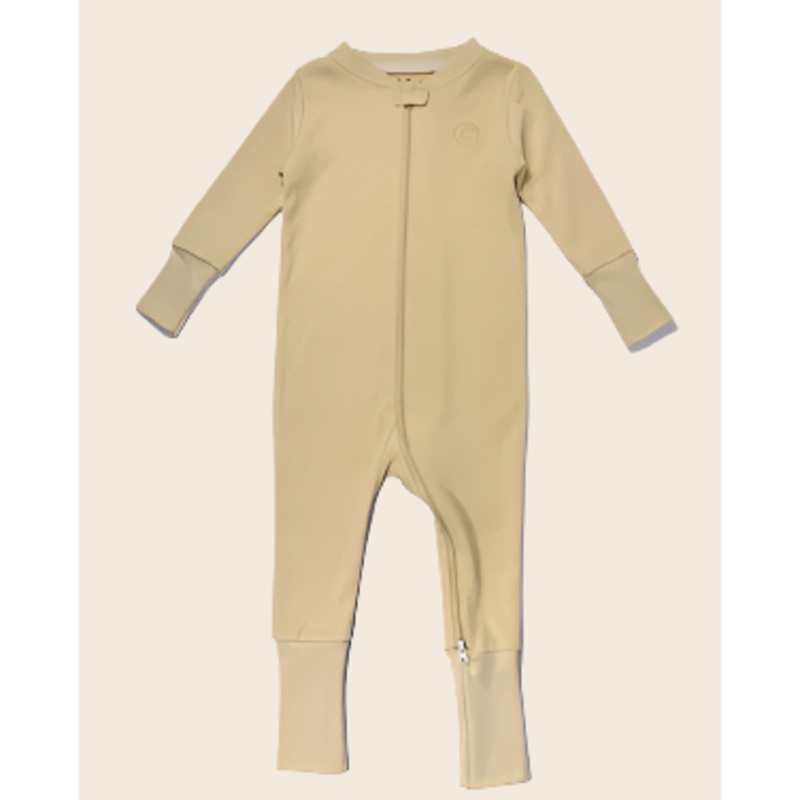 Cuddloom | Grow-On Romper Beige