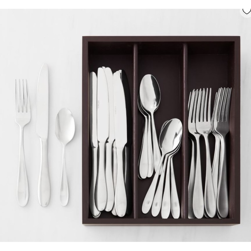 Williams Sonoma Pantry 36-Piece Flatware Set with Caddy S97426622