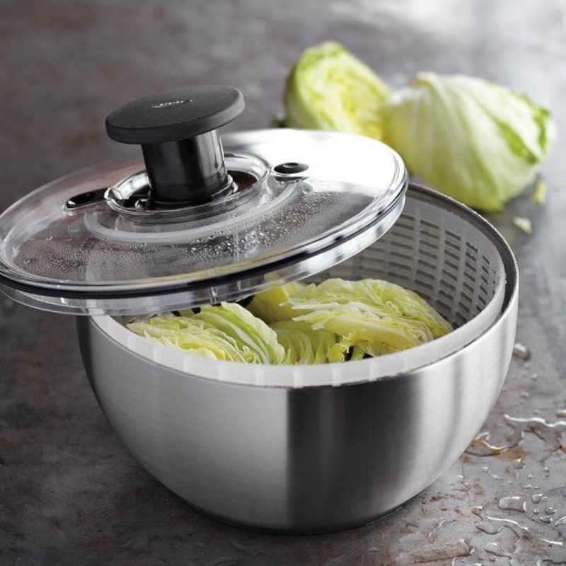 Williams Sonoma Stainless-Steel Salad Spinner S97419766