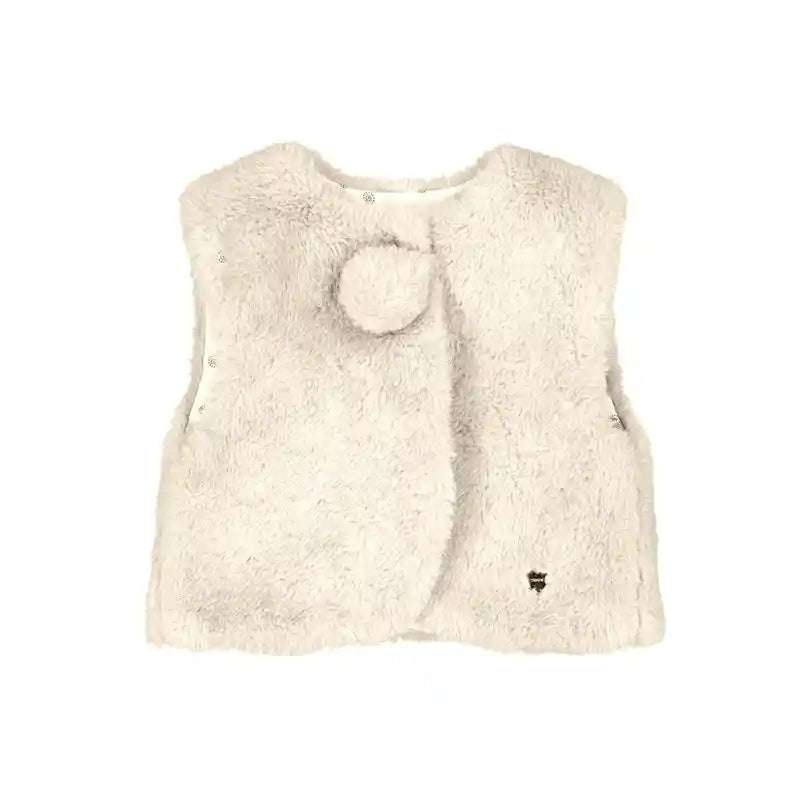 2327 Chickpea Fur Vest