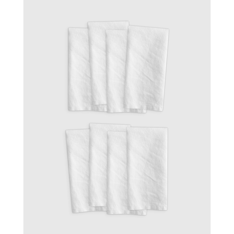Aloe European Linen Napkins (Set of 8)