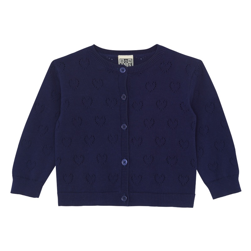 bonton lilet cardigan navy blue