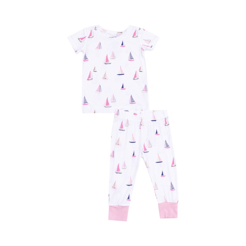 Sailboats Pink S/S Loungewear Set