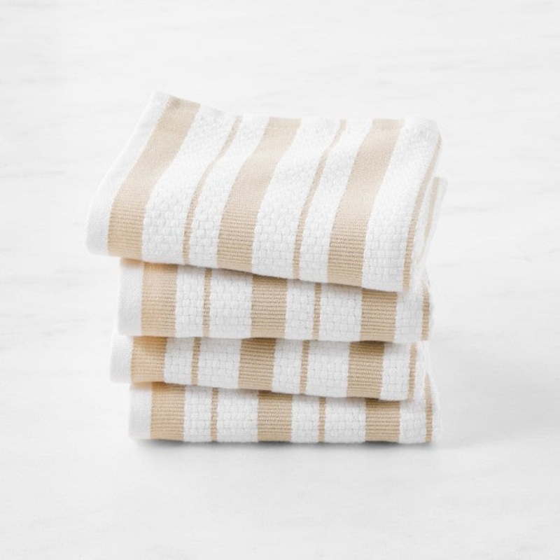 Williams Sonoma Classic Striped Dishcloths, Set of 4