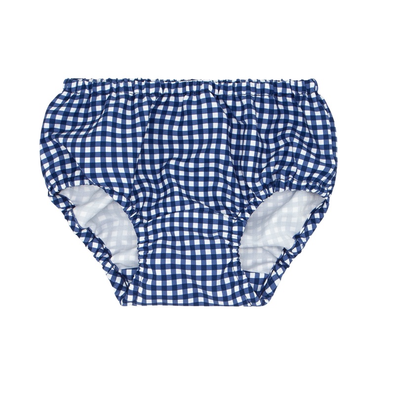 Baby Navy Gingham Diaper Cover