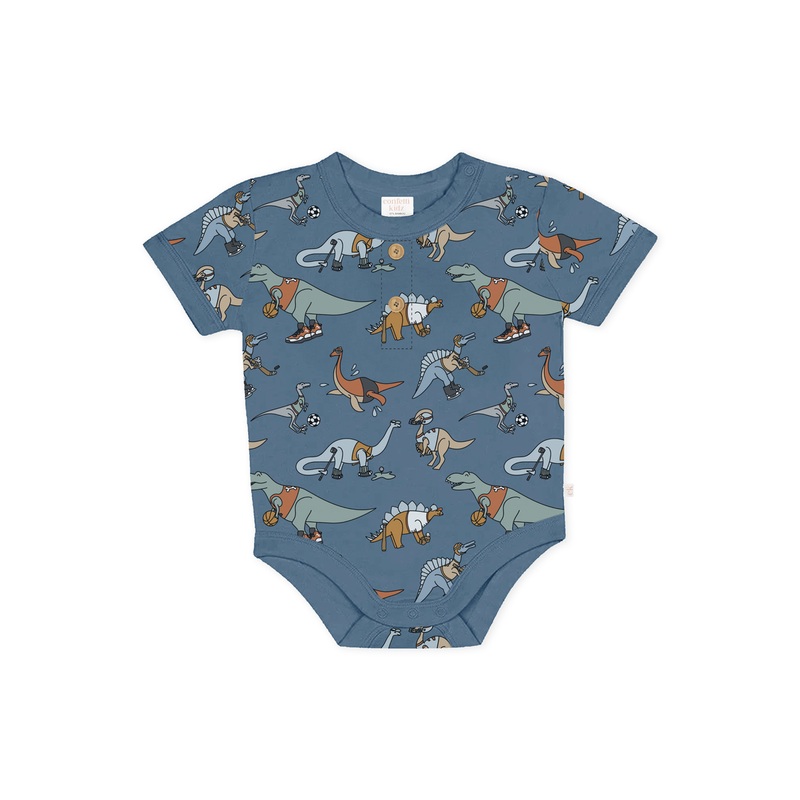 Henley Bodysuit – Sporty Dinos