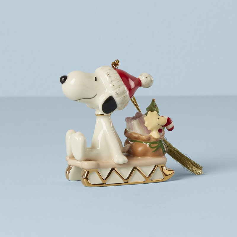 2021 Snoopy Sledding Into The Holidays Ornament S97463338