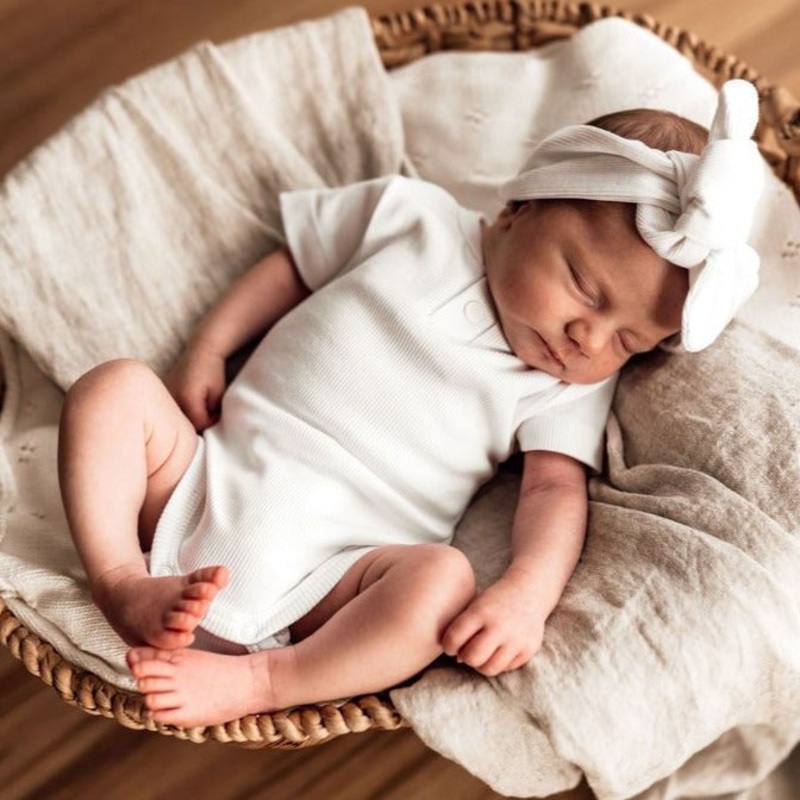 Bodysuit short sleeve – Milk