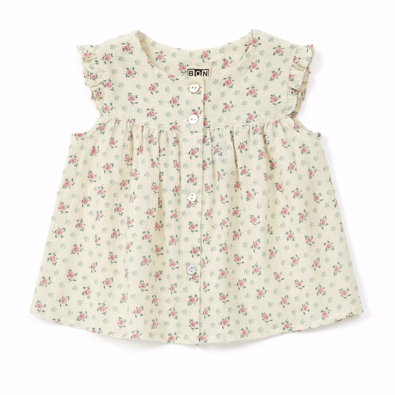 bonton nico floral baby blouse